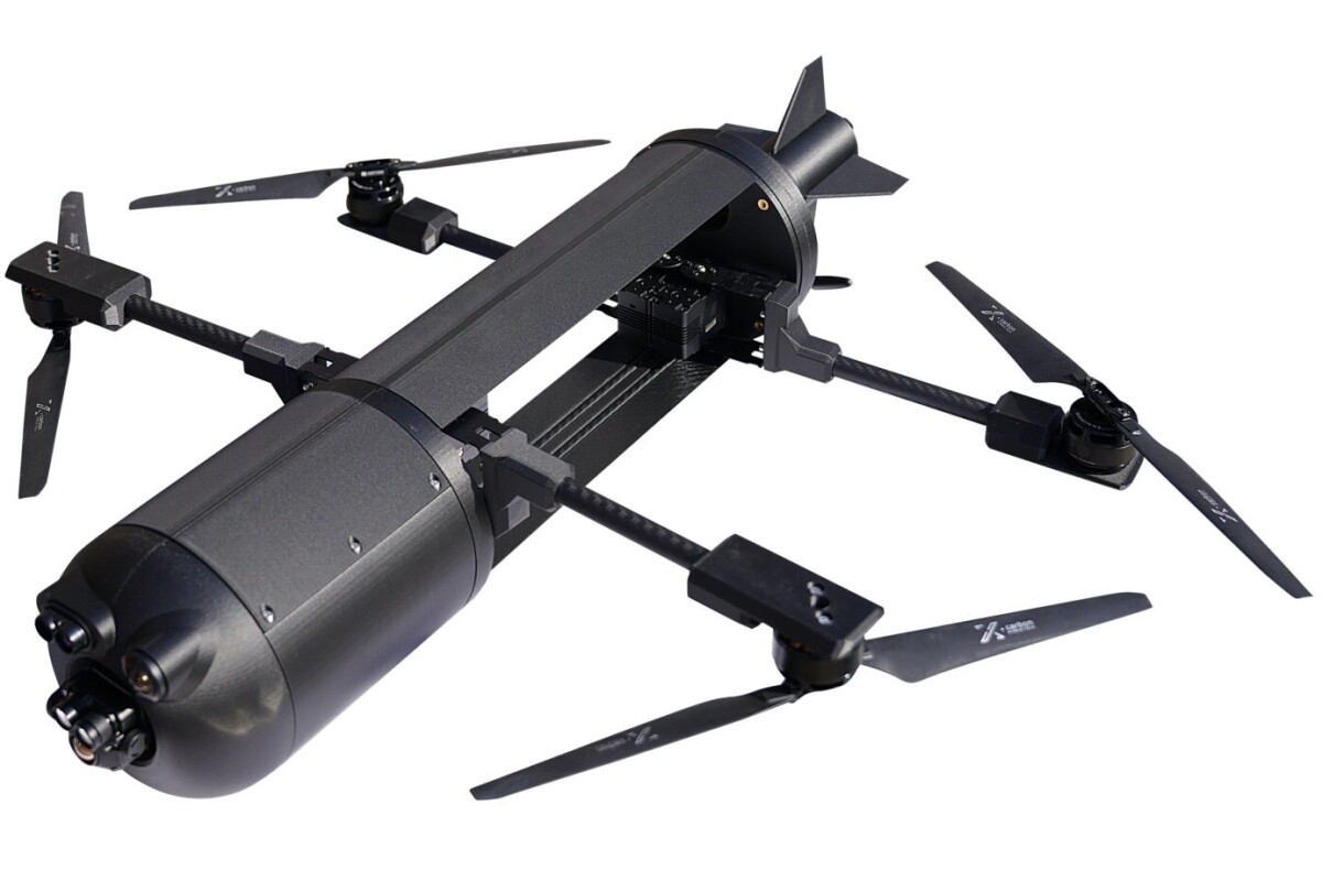 WASP M4 TL quadcopter can be folded up and rocket launched into action